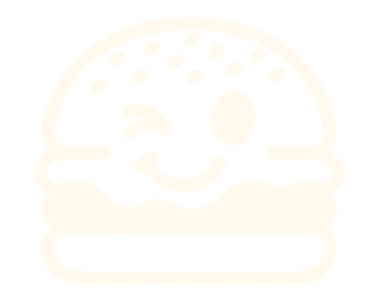 Flirty Burger winking mascot